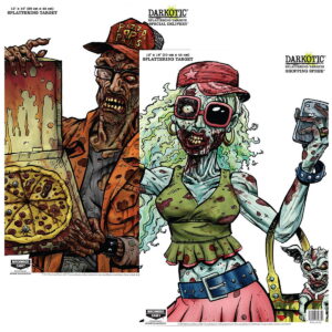 Birchwood Casey 35628 Darkotic Combo Pack 18" x 12" Multi-Color Impact Enhancement Splatter Neon Green/White 8 Pack