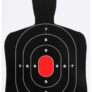 Birchwood Casey 35707 Dirty Bird BC-27 Silhouette Tagboard Hanging Pistol 12" x 18" Black/White 8 Per Pkg