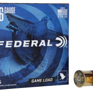 Federal H1606 Game-Shok Upland 16Gauge 2.75" 1oz 6Shot 25 Per Box/10 Case