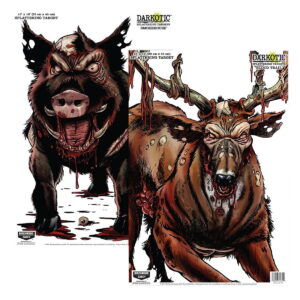 Birchwood Casey 35627 Smokehouse Zombie Deer/Hog Hanging Smokehouse Blood Trail All Firearms 12" x 18" Impact Enhancement Splatter 8 Targets