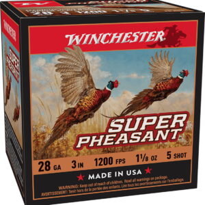 Winchester Ammo X283PH5 Super Pheasant 28 Gauge 3" 1 1/8 oz 5 Shot 25 Per Box/10 Case