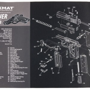 TekMat TEKR17SIGP238 Sig Sauer P238 Cleaning Mat Sig P238 Parts Diagram 11" x 17"