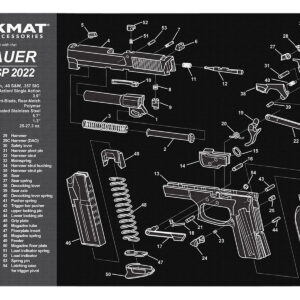 TekMat TEKR17SIGSP2022 Sig Sauer SP2022 Cleaning Mat Sig SP2022 Parts Diagram 11" x 17"