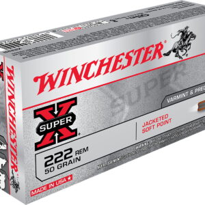 Winchester Ammo X222R Super X 222 Rem 50 gr Jacketed Soft Point 20 Per Box/10 Case