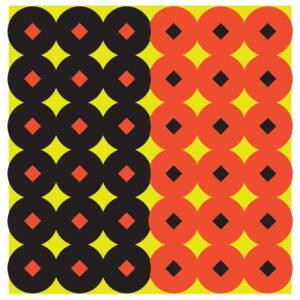 Birchwood Casey 34117 Shoot-N-C Reactive Target Self-Adhesive Paper Circle With Diamond Center 432 Pasters
