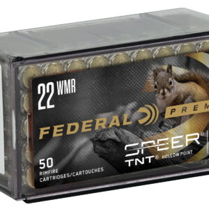 Federal P765 Premium Varmint & Predator 22WMR 30gr Speer TNT Hollow Point 50 Per Box/60 Case