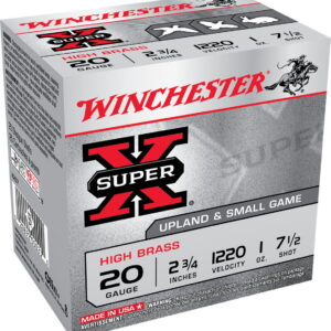 Winchester Ammo X207 Super X Heavy Game Load High Brass 20 Gauge 2.75" 1 oz 7.5 Shot 25 Bx/ 10 Case