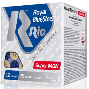 Rio Ammunition RBSSM40BB BlueSteel Royal 12 Gauge 3.50" 1 3/8 oz 2 Shot 25 Per Box/10 Case