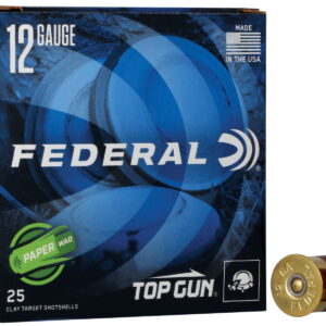 Federal TG12W75 Top Gun Paper Wad 12Gauge 2.75" 1 1/8oz 7.5Shot 25 Per Box/10 Case