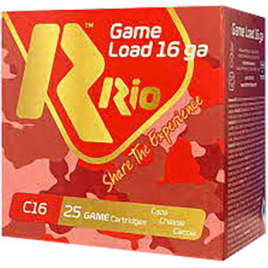 Rio Ammunition RCHV168 Game Load 16 Gauge 2.75" 1 1/8 oz 8 Shot 25 Per Box/10 Case