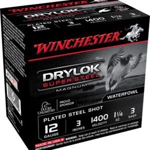 Winchester Ammo XSV1233 Drylok Super Steel Magnum 12 Gauge 3" 1 1/4 oz 3 Shot 25 Per Box/10 Case