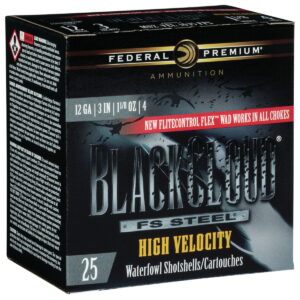 Federal PWBXH1434 Black Cloud FS High Velocity 12Gauge 3" 1 1/8oz 4Shot 25 Per Box/10 Case