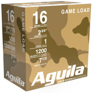 Aguila 1CHB1617 Birdshot Standard Velocity 16Gauge 2.75" 1oz 7.5Shot 25 Per Box/10 Case
