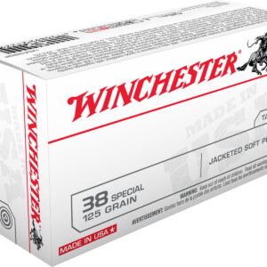 Winchester Ammo USA38SP USA 38 Special 125 gr Jacketed Soft Point 50 Per Box/10 Case