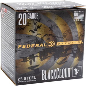 Federal PWUX20924 Premium Black Cloud 20Gauge 3" 1oz 25 Per Box/10 Case