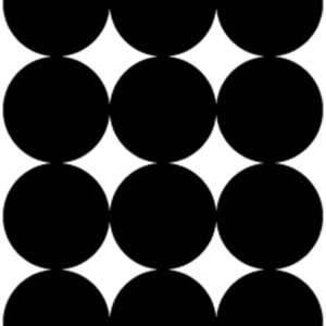 Pro-Shot P216 SplatterShot Repair Pasters Black 1" Self-Adhesive 216 Pasters