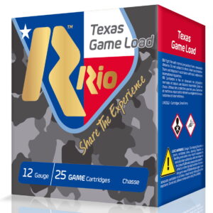 Rio Ammunition TGHV366TX Texas Game Load High Velocity 12 Gauge 2.75" 1 1/4 oz 6 Shot 25 Per Box/10 Case