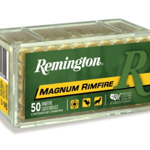 Remington Ammunition 20025 Magnum Rimfire 17 HMR 20 gr Jacketed Soft Point 50 Per Box/40 Case