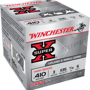 Winchester Ammo X4136 Super X Heavy Game Load High Brass 410 Gauge 3" 11/16 oz 6 Shot 25 Bx/ 10 Case