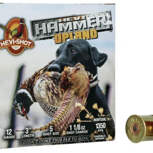 HEVI-Shot HS29125 HEVI-Hammer Upland 12 Gauge 3" 1 1/8 oz Steel/ Bismuth 5 Shot 25 Per Box/10 Case