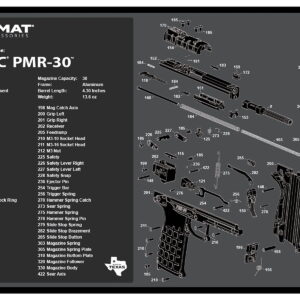 TekMat TEKR17KELPMR3 Cleaning Mat 17"x11" Gray Thermoplastic Fiber Top With Vulcanized Rubber Back/ TEKMAT Logo Illustration