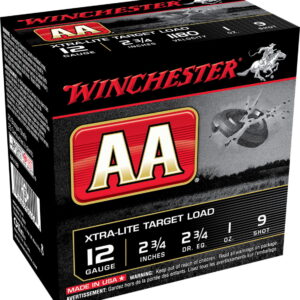 Winchester Ammo AAL129 AA Xtra-Lite 12 Gauge 2.75" 1 oz 9 Shot 25 Per Box/10 Case
