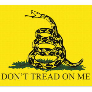 TekMat TEKR17GADSDEN Gadsden Flag Cleaning Mat "Don't Tread On Me" 11" x 17"