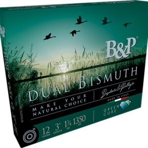B&p Ammunition 12B5DB43 Dual Bismuth 12Gauge 2.75" 1 1/5oz Bismuth 3/4Shot 10 Per Box/10 Case