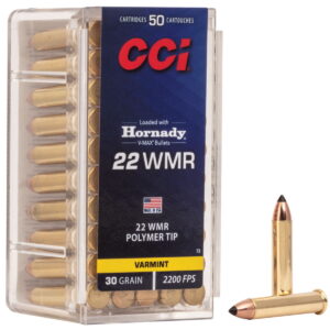 CCI 0073 VMAX 22WMR 30gr Hornady V-Max 50 Per Box/40 Case
