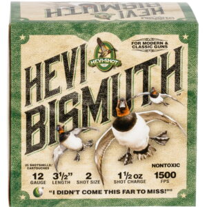 HEVI-Shot HS14502 HEVI-Bismuth 12 Gauge 3.50" 1 1/2 oz Bismuth 2 Shot 25 Per Box/10 Case