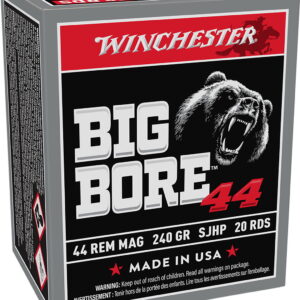 Winchester Ammo X44MBB Big Bore 44 Rem Mag 240 gr Semi Jacketed Hollow Point 20 Per Box/10 Case