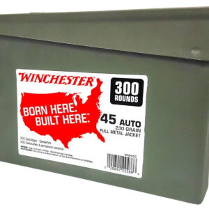 Winchester Ammo WW45C USA Ammo Can 45 ACP 230 gr Full Metal Jacket 300 Per Box/2 Case
