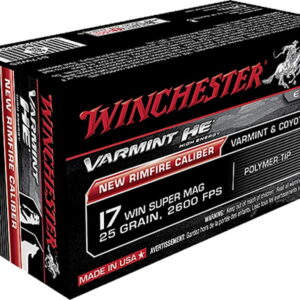 Winchester Ammo S17W25 Varmint HE 17 WSM 25 gr Polymer Tip 50 Per Box/10 Case