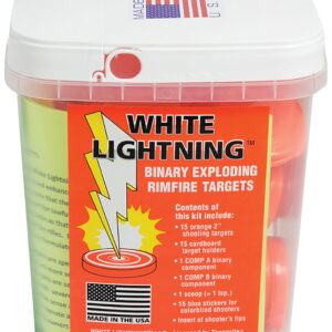 Tannerite WLK White Lightning Impact Enhancement Explosion White Vapor Rimfire Rifles Firearm Includes Catalyst/Cardboard Target Holders/Hi-Viz Target Dots 90 Targets