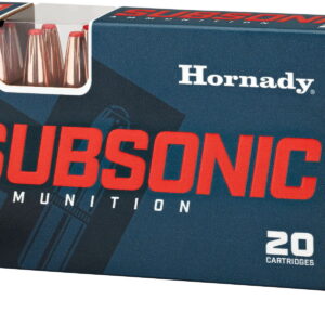 Hornady 80877 Subsonic Rifle 300 Blackout 190 gr Sub X 20 Per Box/10 Case