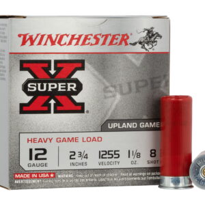 Winchester Ammo XU12H8 Super X Heavy Game Load 12 Gauge 2.75" 1 1/8 oz 8 Shot 25 Per Box/10 Case