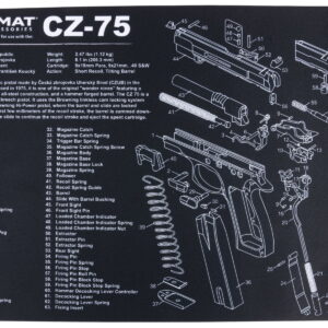 TekMat TEKR17CZ75 CZ 75 Cleaning Mat CZ-75 Parts Diagram 11" x 17"