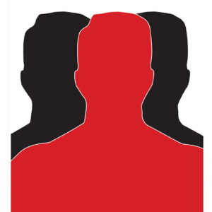 Birchwood Casey 37042 EZE-Scorer Silhouette Paper Target 23" x 35" 100 Per Pkg