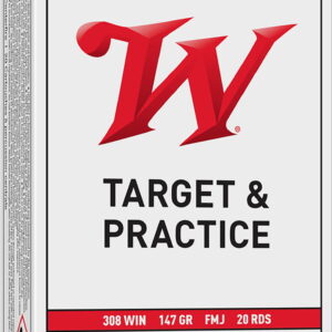 Winchester Ammo USA3081 USA 308 Win 147 gr Full Metal Jacket 20 Per Box/10 Case