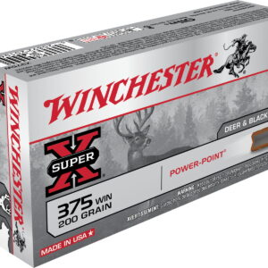 Winchester Ammo X375W Super X 375 Win 200 gr Power Point 20 Per Box/10 Case