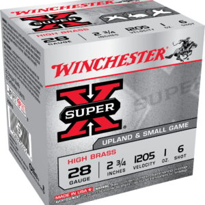 Winchester Ammo X28H6 Super X Heavy Game Load High Brass 28 Gauge 2.75" 1 oz 6 Shot 25 Bx/ 10 Case