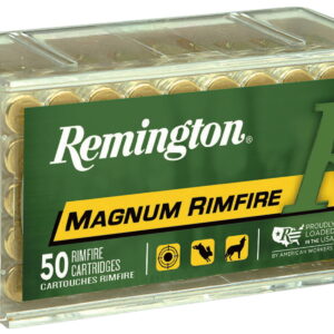 Remington Ammunition 21170 Magnum Rimfire 22 WMR 40 gr Jacket Hollow Point 50 Per Box/40 Cs