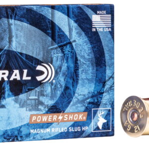 Federal F131RS Power-Shok Shotshell 12Gauge 3" 1 1/4oz RifledSlug Shot 5 Per Box/50 Case