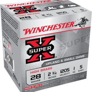 Winchester Ammo X28H5 Super X Heavy Game Load High Brass 28 Gauge 2.75" 1 oz 5 Shot 25 Bx/ 10 Case