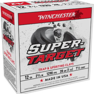 Winchester Ammo TRGT12907 Super-Target Light Target 12 Gauge 2.75" 1 oz 7.5 Shot 25 Per Box/10 Case