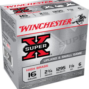 Winchester Ammo X16H6 Super X Heavy Game Load 16 Gauge 2.75" 1 1/8 oz 6 Shot 25 Per Box/10 Case