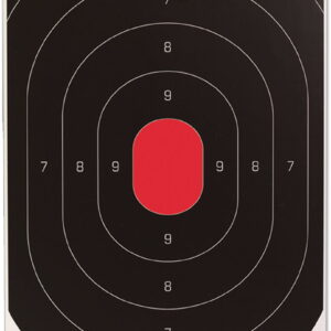 Birchwood Casey 35608 Dirty Bird Silhouette Tagboard Hanging Pistol 12" x 18" Black/White Impact Splatter 8 Per Pkg