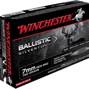 Winchester Ammo SBST7 Ballistic Silvertip 7mm Rem Mag 150 gr Rapid Controlled Expansion Polymer Tip 20 Per Box/10 Case