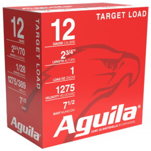Aguila 1CHB1347 Target Load Competition 12Gauge 2.75" 1 1/8oz 7.5Shot 25 Per Box/10 Case