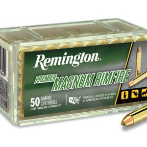 Remington Ammunition 28464 Premier Magnum Rimfire 17 HMR 17 gr AccuTip V 50 Per Box/40 Cs